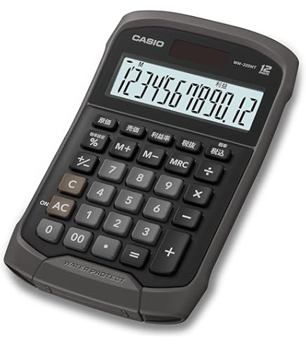 カシオ 防水・防塵電卓 ミニジャストタイプ 10桁 WM-200MT-WE-N ホワイト cm3dmju Amazon | カシオ 防水・防塵電卓 ミニジャストタイプ 10桁 WM-200MT-WE
